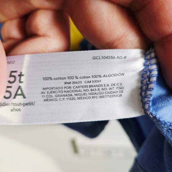 Carter's Girl's Size 5T I Love My Daddy Tee Shirt Fruit Graphic Pastel Purple - Picture 5 of 5